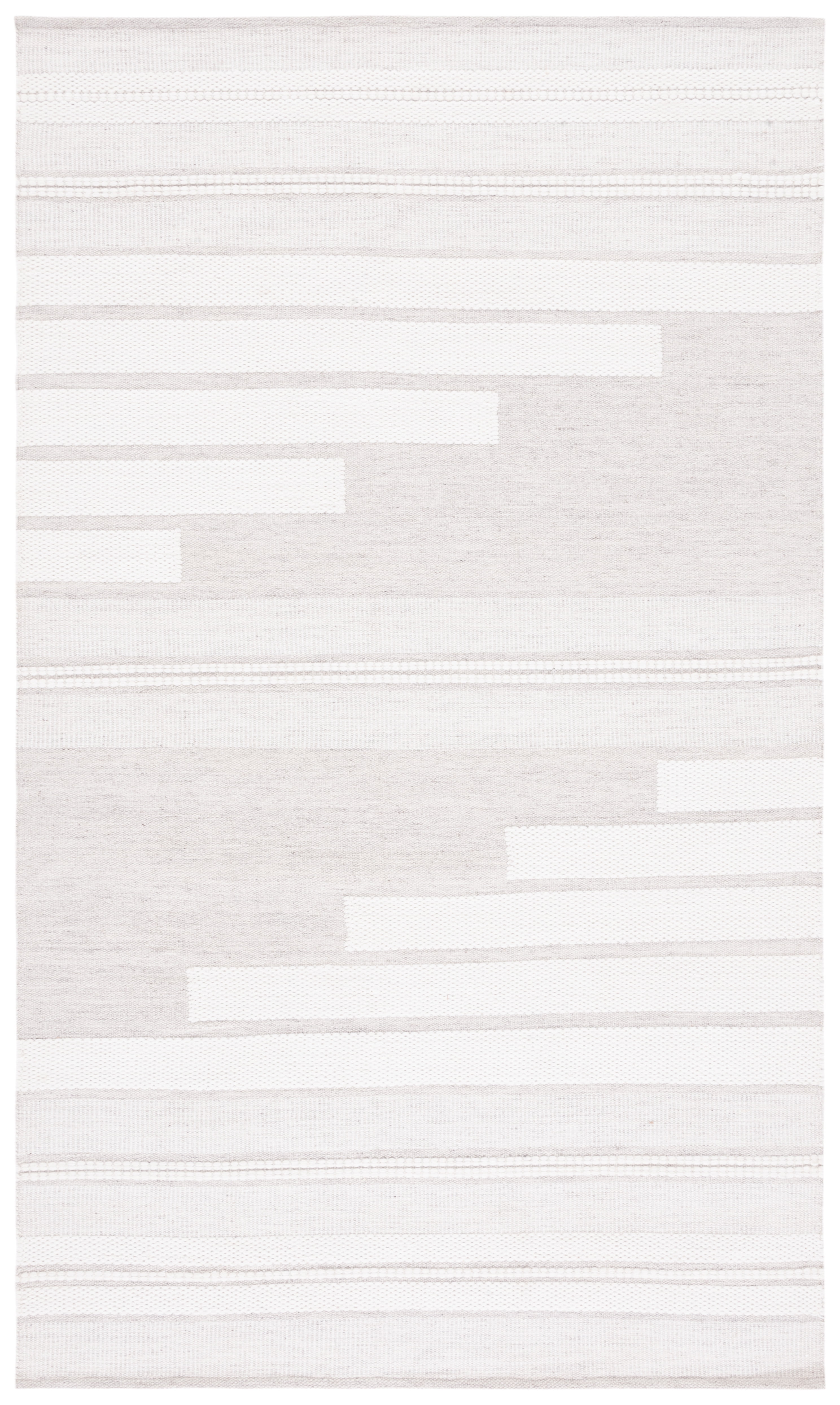Ivory and Beige Handmade Flatweave Kilim Rug
