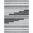 thumbnail image 1 of SAFAVIEH Kilim Adam Striped Polyester Area Rug, Ivory/Black, 8' x 10', 1 of 9