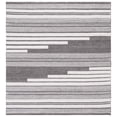 thumbnail image 1 of SAFAVIEH Kilim Adam Striped Polyester Area Rug, Ivory/Brown, 6' x 6' Square, 1 of 9