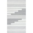 thumbnail image 1 of SAFAVIEH Kilim Adam Striped Polyester Area Rug, Ivory/Grey, 6' x 9', 1 of 9