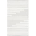 thumbnail image 1 of SAFAVIEH Kilim Adam Striped Polyester Area Rug, Ivory/Light Grey, 4' x 6', 1 of 8