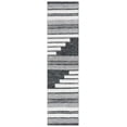 thumbnail image 1 of SAFAVIEH Kilim Adam Striped Polyester Runner Rug, Ivory/Black, 2'3" x 9', 1 of 8