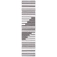 thumbnail image 1 of SAFAVIEH Kilim Adam Striped Polyester Runner Rug, Ivory/Brown, 2'3" x 9', 1 of 8