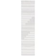 thumbnail image 1 of SAFAVIEH Kilim Adam Striped Polyester Runner Rug, Ivory/Light Grey, 2'3" x 9', 1 of 8