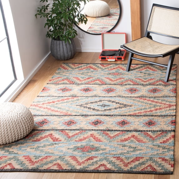Safavieh Kilim Aldous Tribal Area Rug, Natural/Red, 5' x 8'