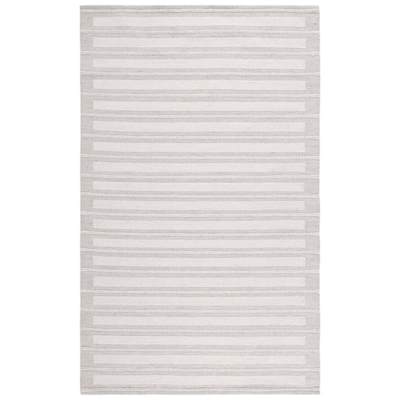 SAFAVIEH Kilim Alondra Striped Area Rug, Grey/Ivory, 5' x 8'