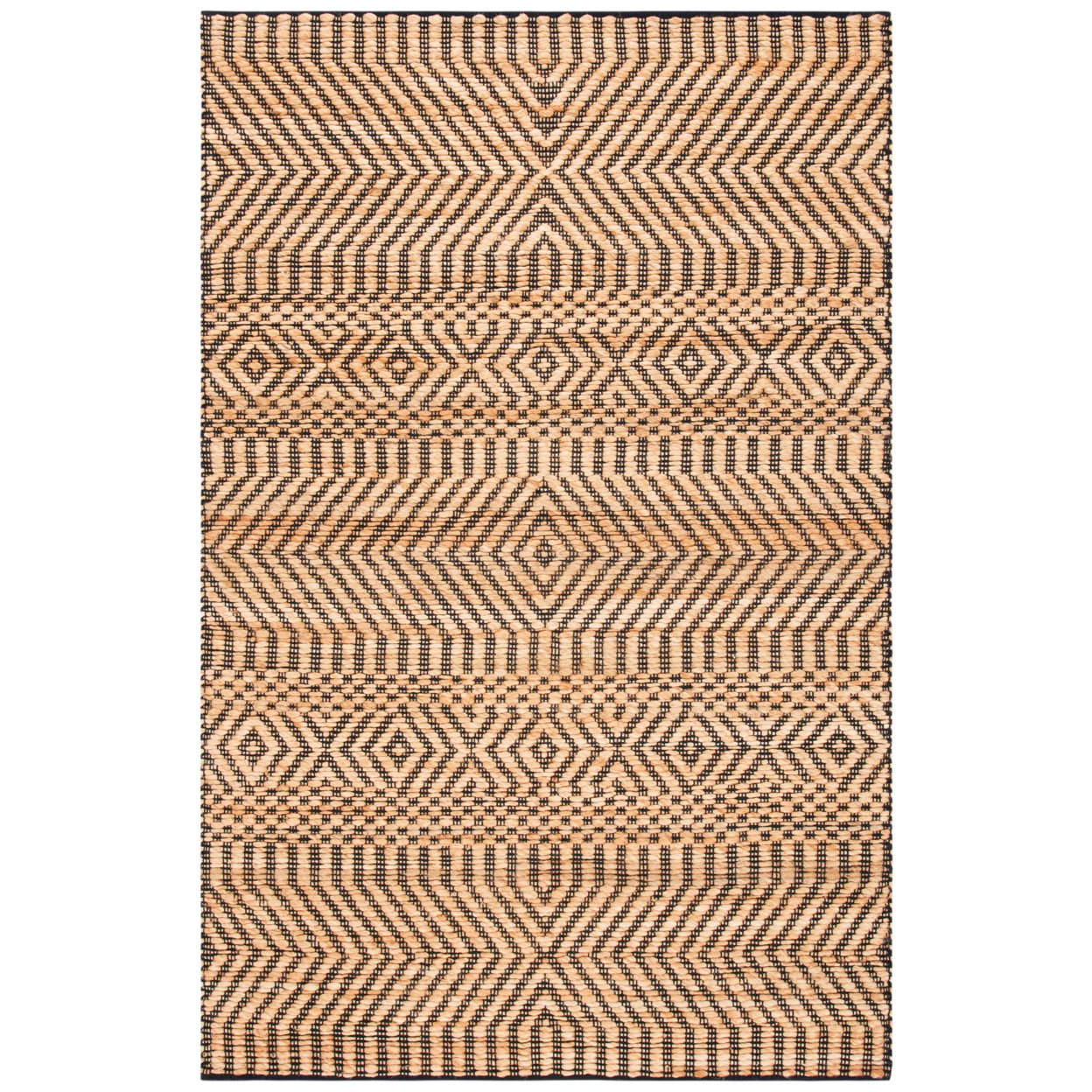 thumbnail image 1 of SAFAVIEH Kilim Angelle Diamond Area Rug, Natural/Black, 9' x 12', 1 of 6