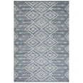 thumbnail image 1 of SAFAVIEH Kilim Asa Geometric Polyester Area Rug, Grey/Ivory, 5' x 8', 1 of 8