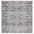 thumbnail image 1 of SAFAVIEH Kilim Asa Geometric Polyester Area Rug, Grey/Ivory, 6' x 6' Square, 1 of 8