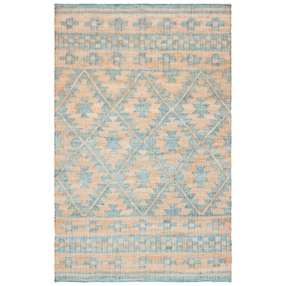 SAFAVIEH Kilim Balfour Tribal Area Rug, Blue/Natural, 9' x 12'