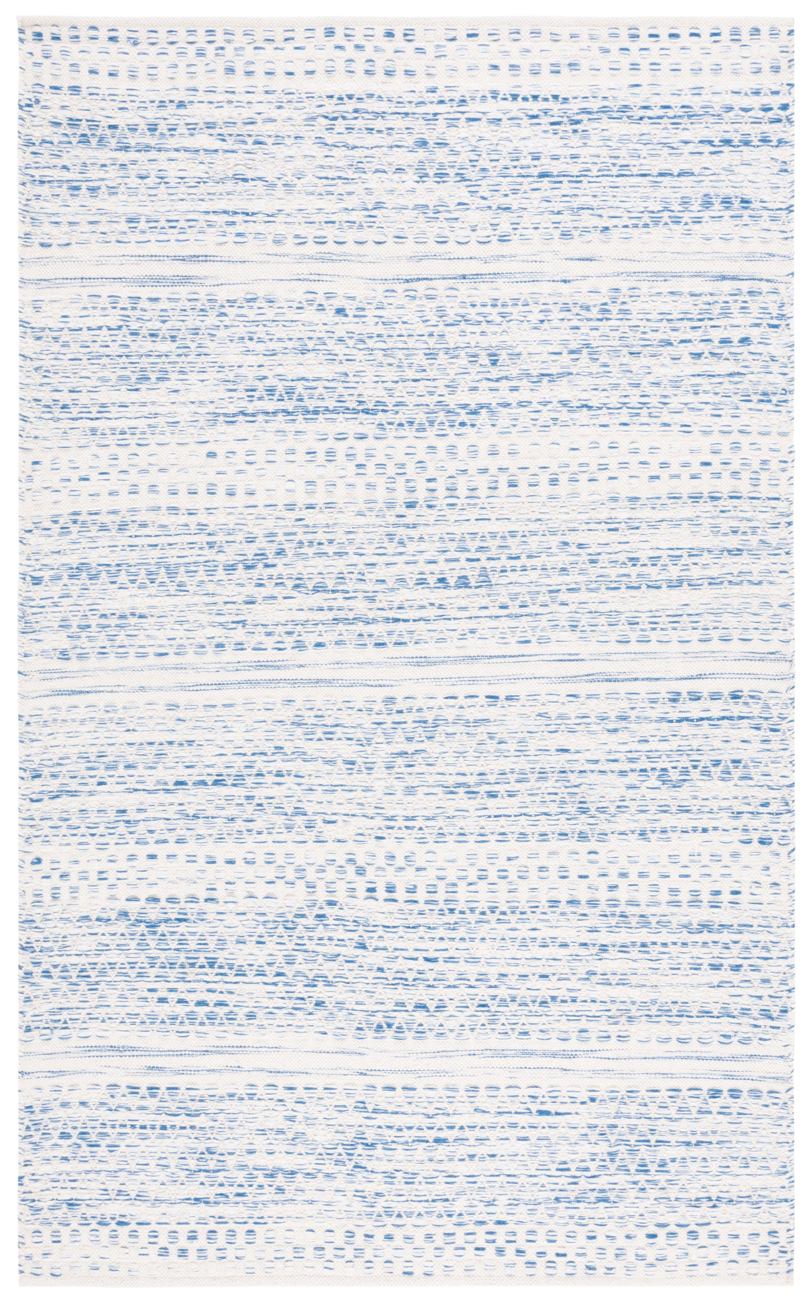 SAFAVIEH Kilim Blazhe Tribal Area Rug, Ivory/Blue, 4' x 6'