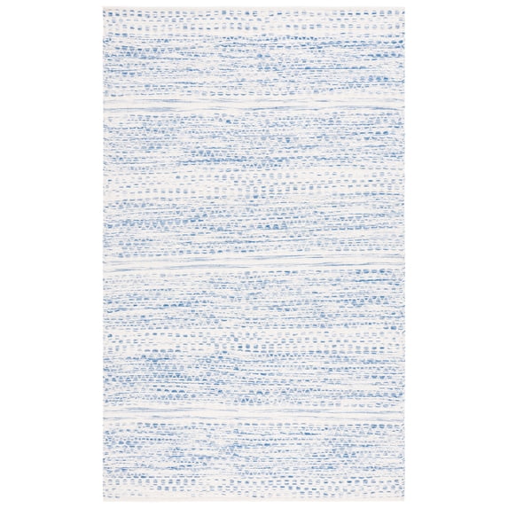 SAFAVIEH Kilim Blazhe Tribal Area Rug, Ivory/Blue, 6' x 9'