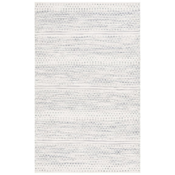 SAFAVIEH Kilim Blazhe Tribal Area Rug, Ivory/Dark Grey, 3' x 5'