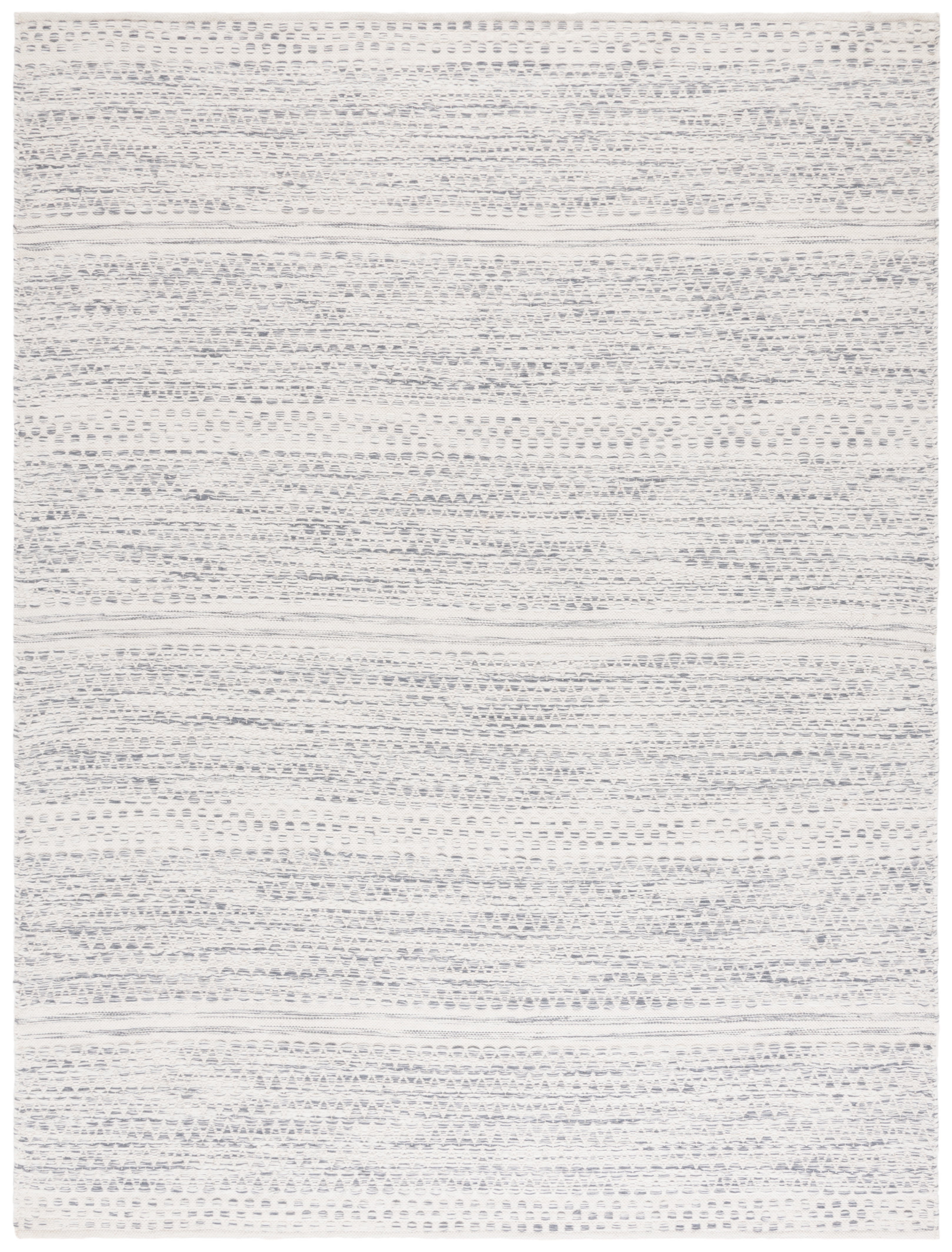 SAFAVIEH Kilim Blazhe Tribal Area Rug, Ivory/Dark Grey, 8' x 10'
