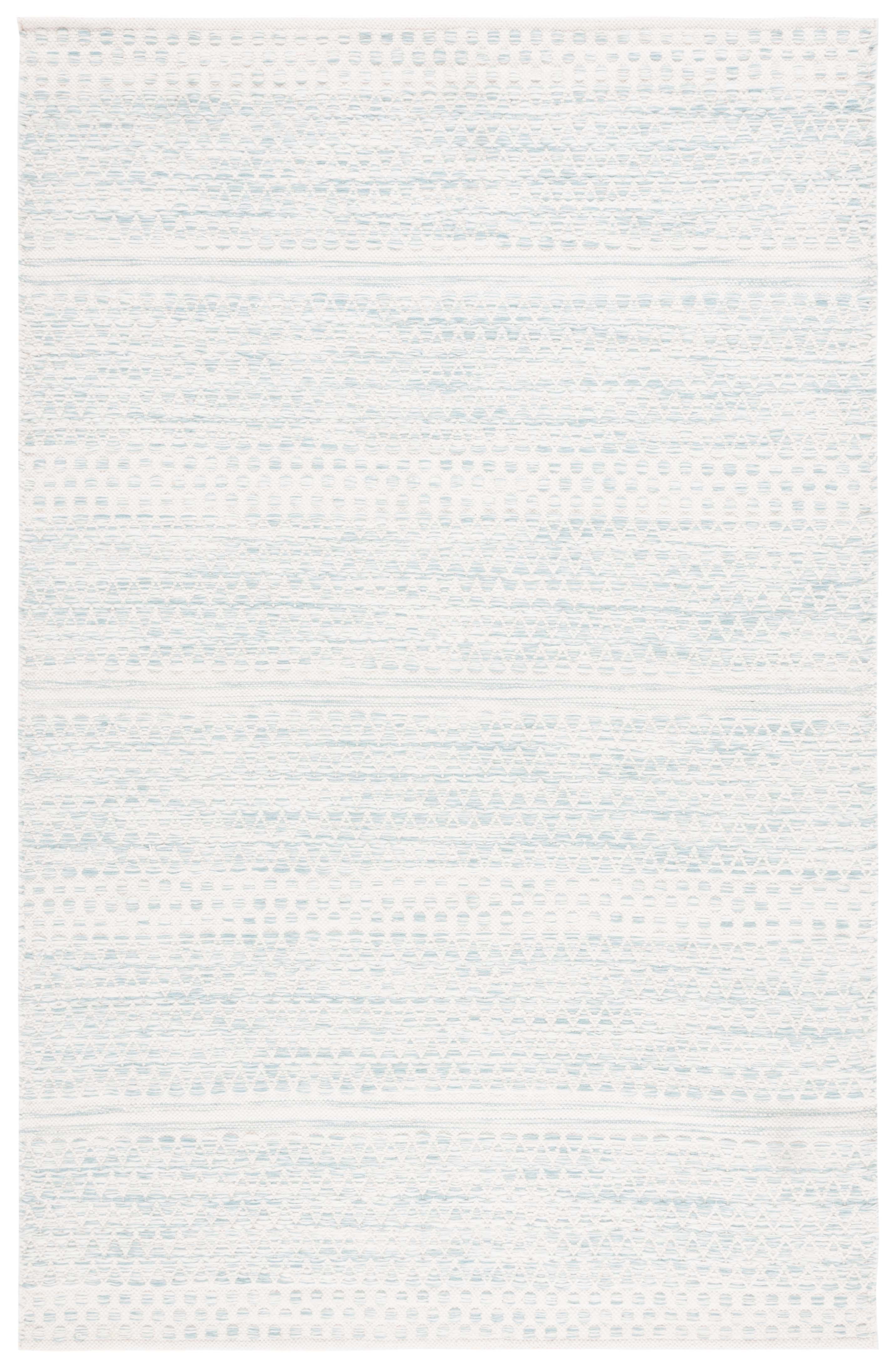 SAFAVIEH Kilim Blazhe Tribal Area Rug, Ivory/Light Blue, 4' x 6'