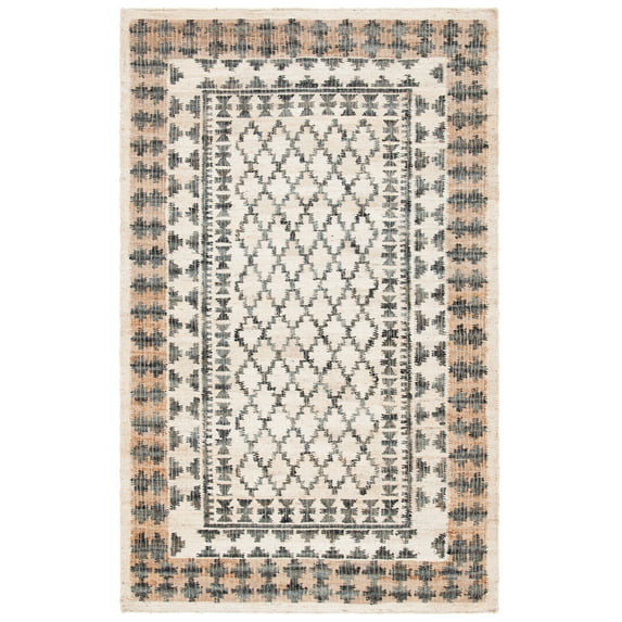 SAFAVIEH Kilim Bora Geometric Area Rug, Ivory/Grey, 8' x 10'