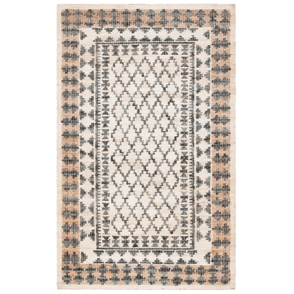 SAFAVIEH Kilim Bora Geometric Area Rug, Ivory/Grey, 9' x 12'