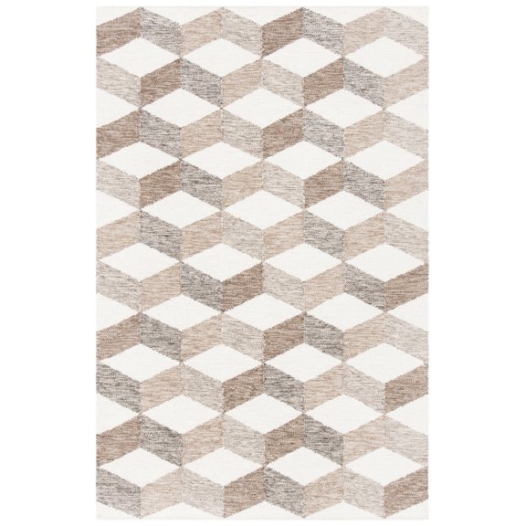 SAFAVIEH Kilim Brenton Geometric Area Rug, Ivory/Brown, 3' x 5'