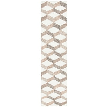 SAFAVIEH Kilim Brenton Geometric Runner Rug, Ivory/Brown, 2'3" x 9'