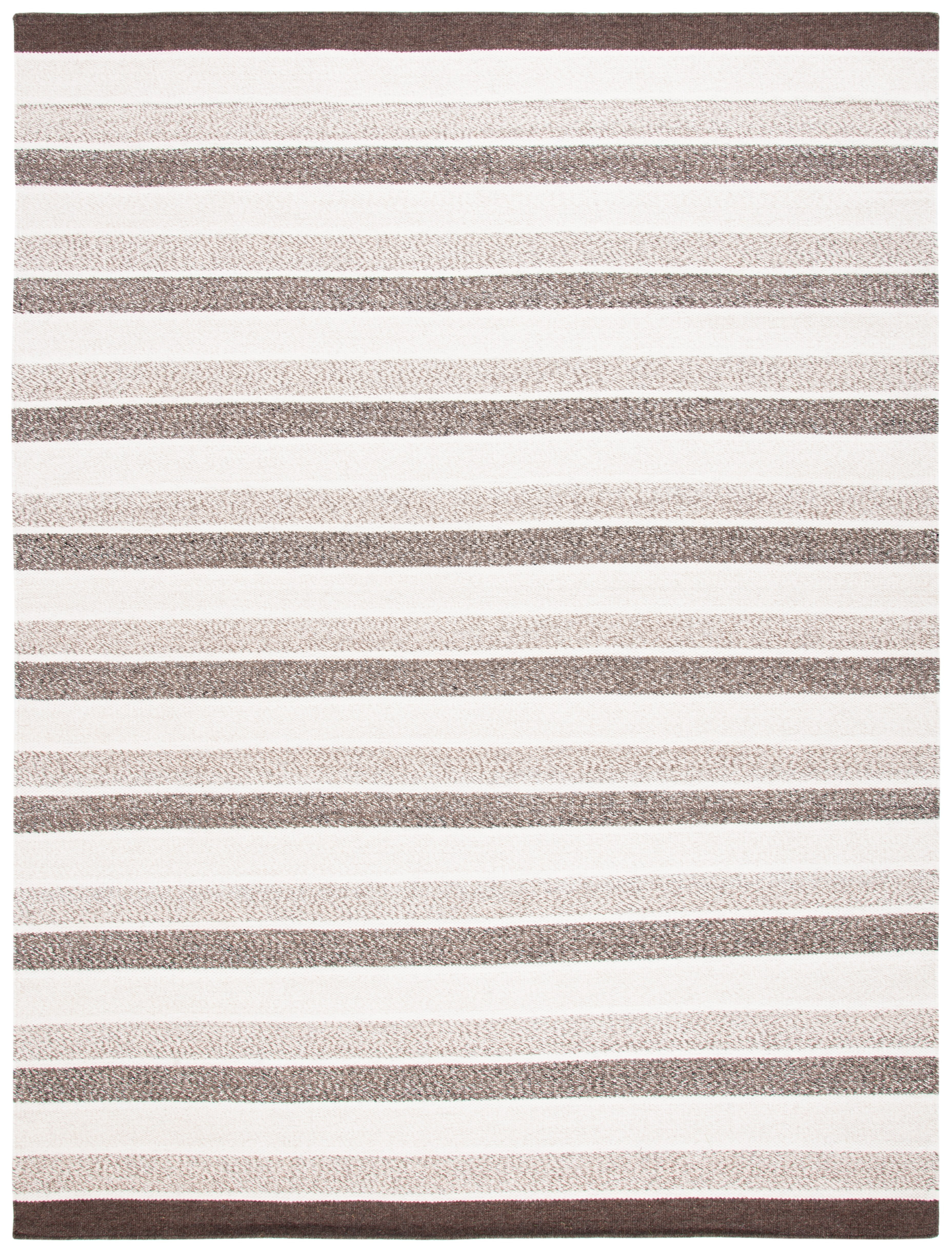 SAFAVIEH Kilim Carlie Striped Area Rug, Ivory/Brown, 8' x 10'