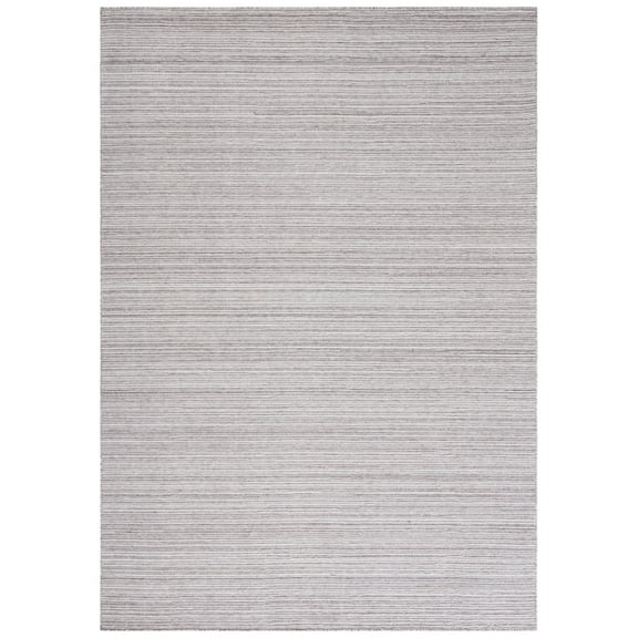 SAFAVIEH Kilim Cemal Striped Polyester Area Rug, Beige/Ivory, 5' x 8'