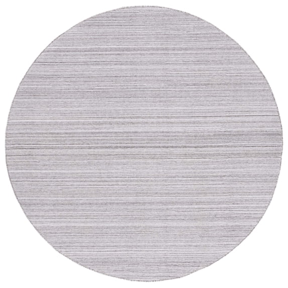 SAFAVIEH Kilim Cemal Striped Polyester Area Rug, Beige/Ivory, 6' x 6' Round