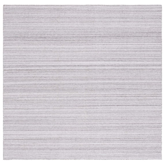 SAFAVIEH Kilim Cemal Striped Polyester Area Rug, Beige/Ivory, 6' x 6' Square