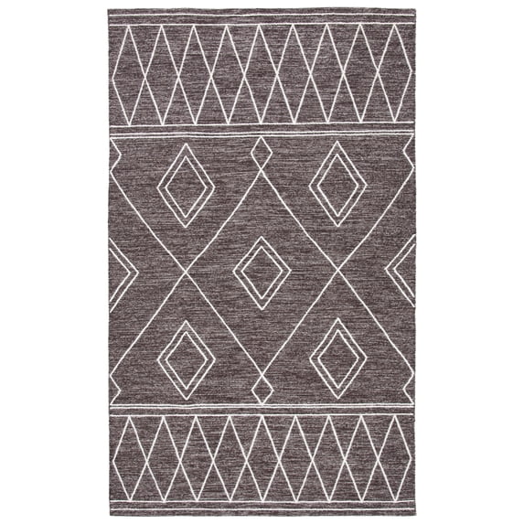 SAFAVIEH Kilim Chloe Tribal Area Rug, Brown/Ivory, 8' x 10'