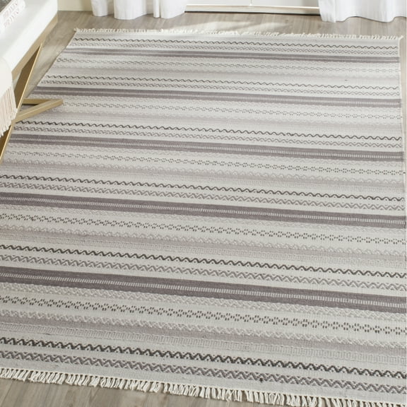 SAFAVIEH Kilim Collection KLM101A Handwoven Grey Rug