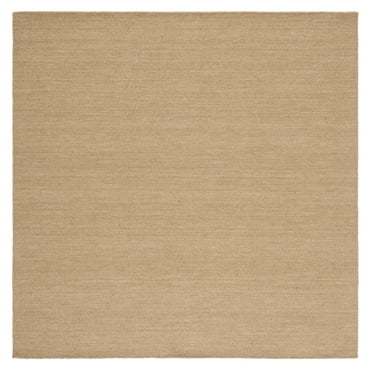 SAFAVIEH Kilim Patrick Solid Area Rug, Beige, 6' x 6' Square