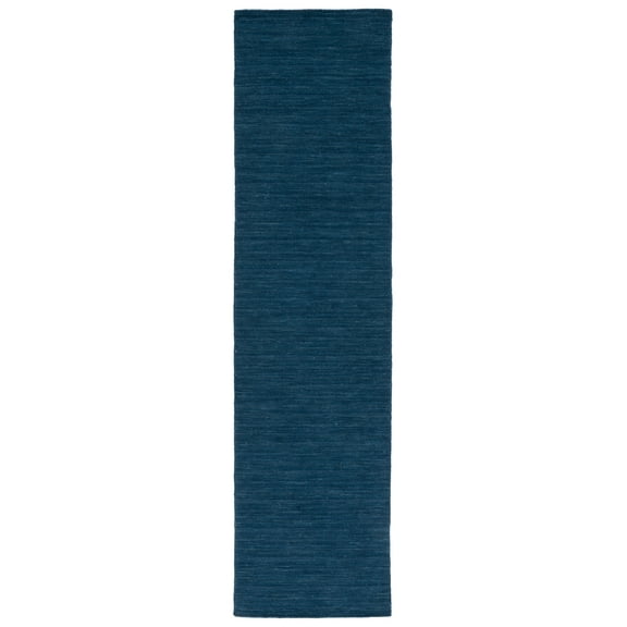 SAFAVIEH Kilim Patrick Solid Runner Rug, Navy/Blue, 2'3" x 9'