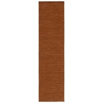 SAFAVIEH Kilim Patrick Solid Runner Rug, Brown, 2'3" x 9'