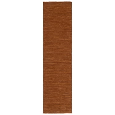 SAFAVIEH Kilim Patrick Solid Runner Rug, Brown, 2'3" x 9'