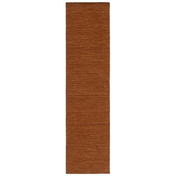 SAFAVIEH Kilim Patrick Solid Runner Rug, Brown, 2'3" x 9'