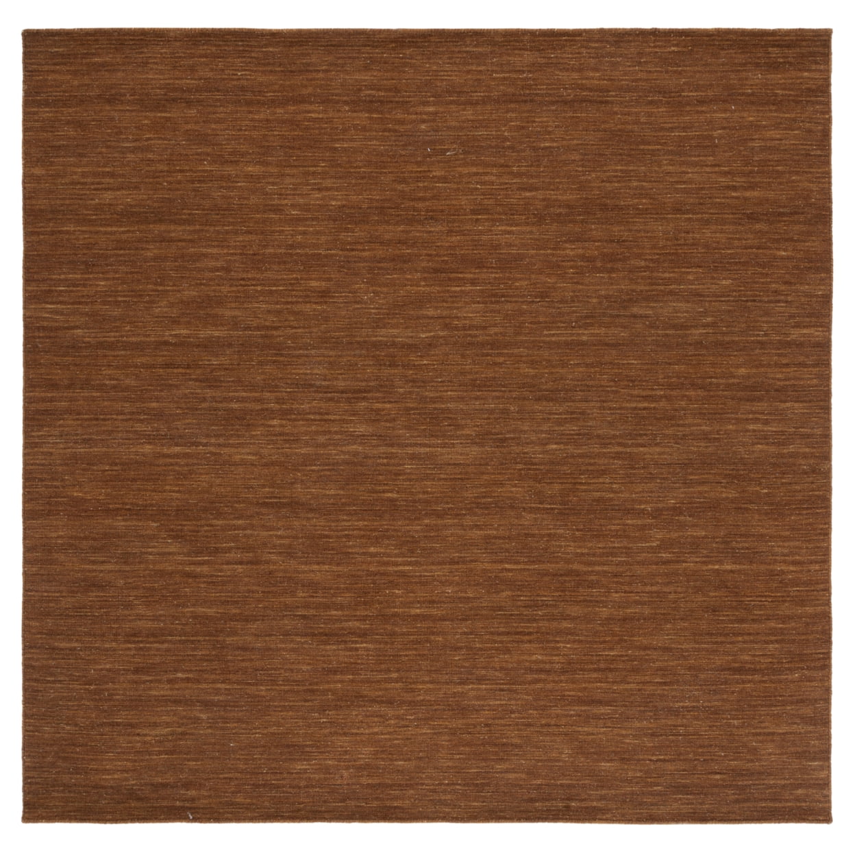Bohemian Square Handwoven Wool-Cotton Blend Area Rug - 6'