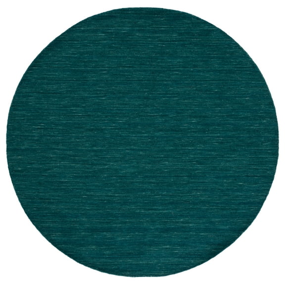 SAFAVIEH Kilim Patrick Solid Area Rug, Dark Green, 6' x 6' Round