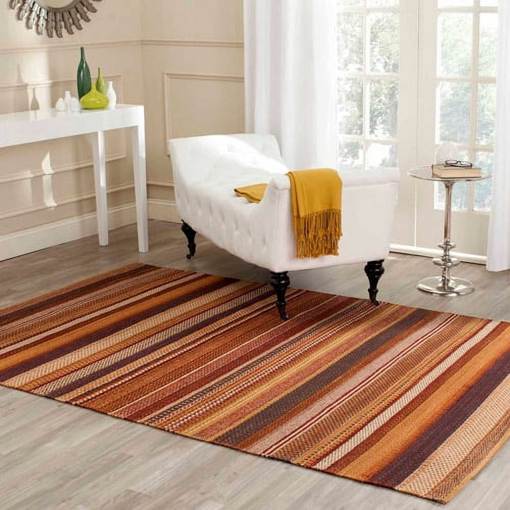Kilim KLM951 Hand Woven Area Rug - Rust - 8'x10' - Safavieh.