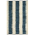 thumbnail image 1 of SAFAVIEH Kilim Colten Solid Striped Wool Area Rug, Blue/Ivory, 3' x 5', 1 of 4