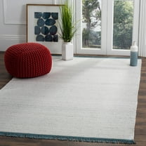 SAFAVIEH Kilim Constantina Solid Area Rug, Ivory/Grey, 4' x 6'