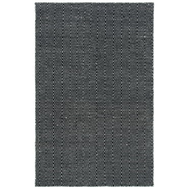 SAFAVIEH Kilim Cynthia Diamond Area Rug, Black/Ivory, 5' x 8'