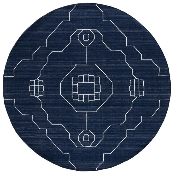 SAFAVIEH Kilim Derrick Tribal Wool Area Rug, Black/Grey, 5' x 8'