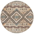 thumbnail image 1 of SAFAVIEH Kilim Dewayne Tribal Area Rug, Natural/Blue, 5' x 5' Round, 1 of 8