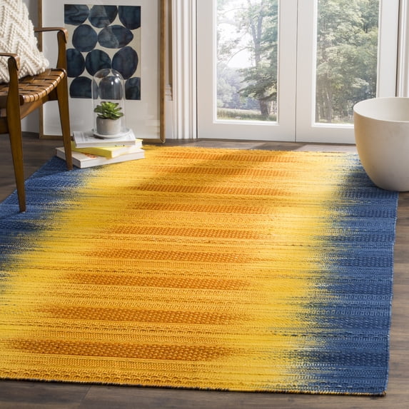 Safavieh Kilim Doriane Striped Area Rug, Dark Blue/Yellow, 8' x 10'