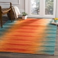 thumbnail image 1 of Safavieh Kilim Doriane Striped Area Rug, Teal/Red, 5' x 8', 1 of 8