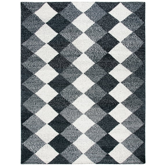 SAFAVIEH Kilim Einri Diamond Area Rug, Black/Ivory, 8' x 10'