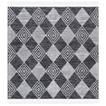 thumbnail image 1 of SAFAVIEH Kilim Elouise Diamond Polyester Area Rug, Black/Ivory, 6' x 6' Square, 1 of 10