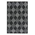 thumbnail image 1 of SAFAVIEH Kilim Elouise Diamond Polyester Area Rug, Black/Ivory, 8' x 10', 1 of 8