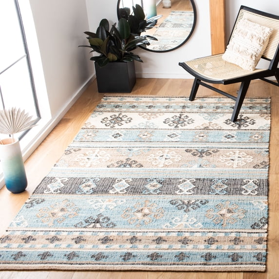 Safavieh Kilim Elsie Tribal Area Rug, Blue/Ivory, 5' x 8'