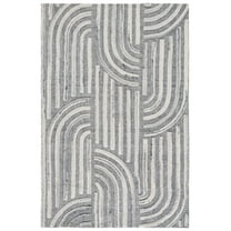 SAFAVIEH Kilim Elwin Geometric Area Rug, Dark Grey/Ivory, 8' x 10'