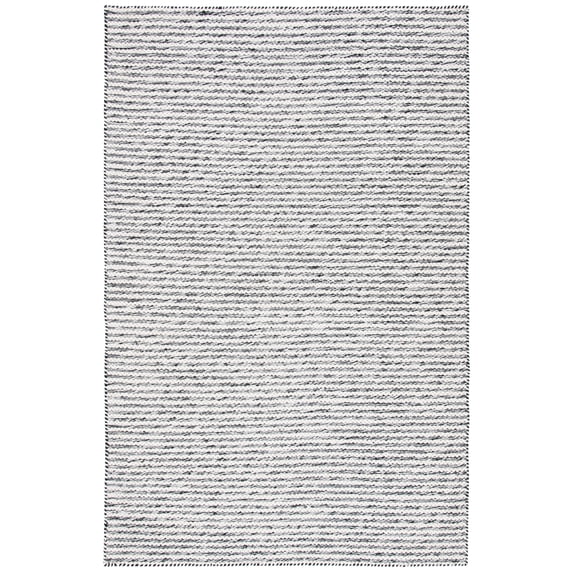 SAFAVIEH Kilim Fallon Striped Area Rug, Black/Ivory, 6' x 9'
